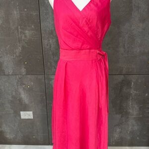 J. Peterman Vibrant Pink Midi Dress
